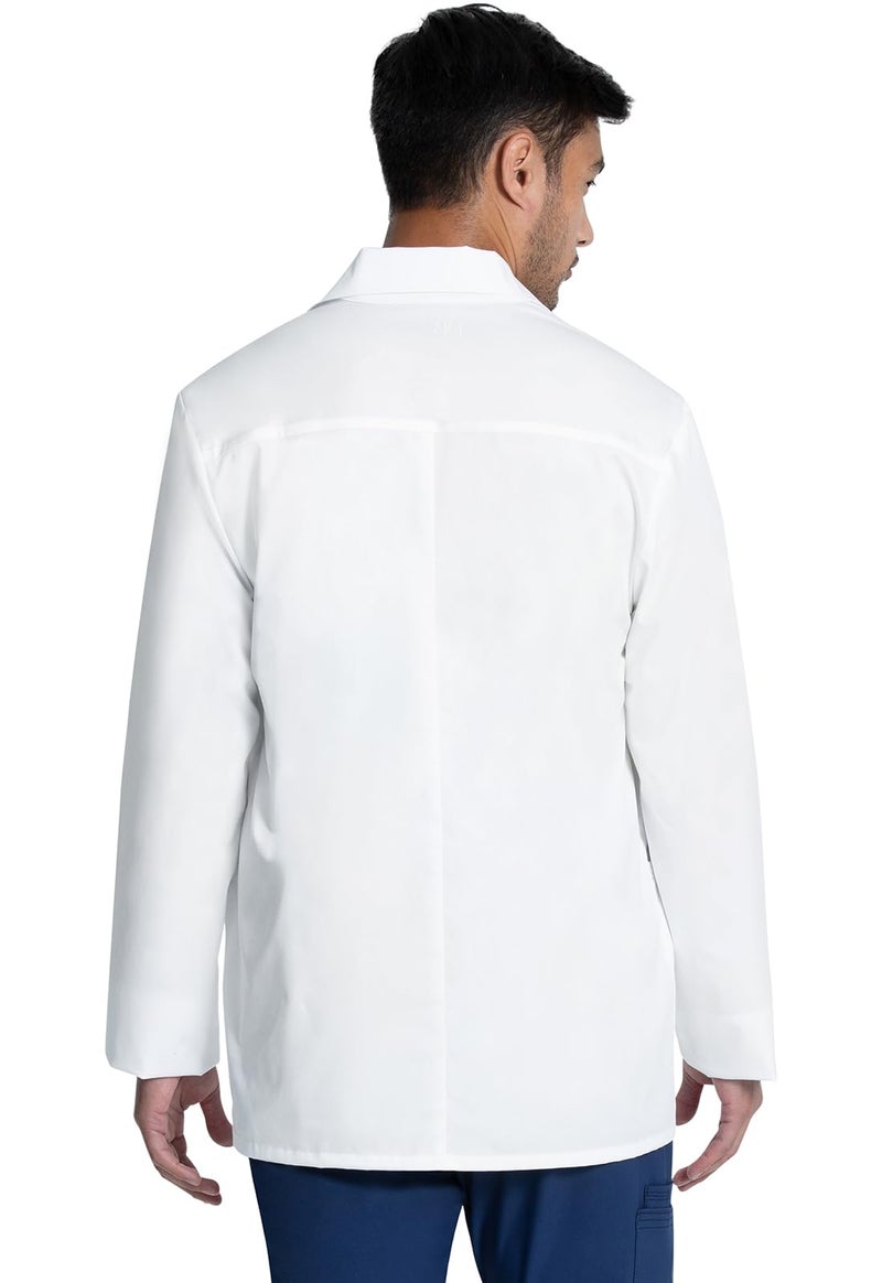 Cherokee Mens Lab Coat 30" Men's Consultation White Coat Durable, Mechanical Stretch - CK401, S, White - Image 5
